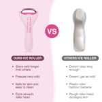 Instant Chill Ice Roller Massager: Aluminum, depuffing, skin revitalization. Boost circulation, minimize pores. Comfort grip, easy use. Shop now!