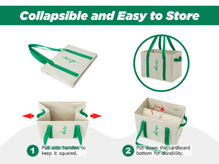 Reusable Grocery Shopping Box Bags