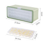 Ice Cube Tray with Lid and bin