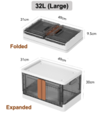 Collapsible Storage Box with Lid